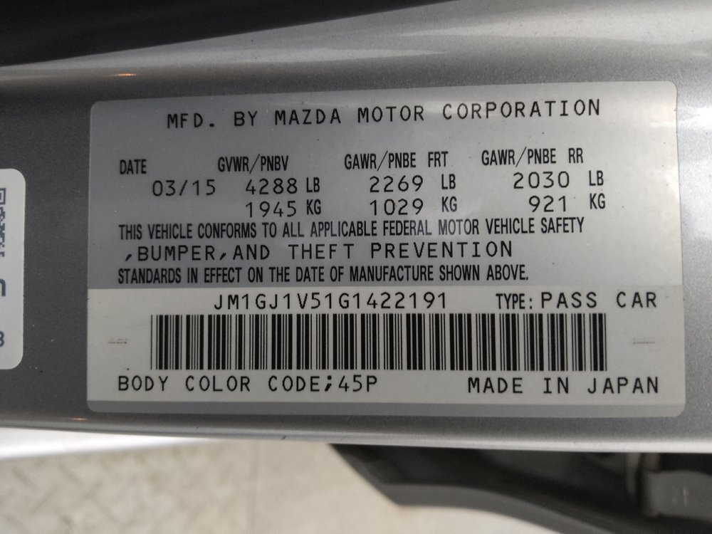 Used 2016 MAZDA MAZDA6 Touring image 33