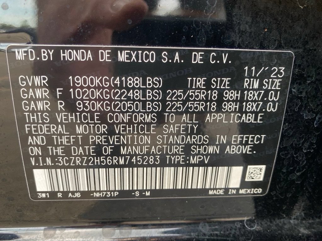 Certified 2024 Honda HR-V Sport image 23