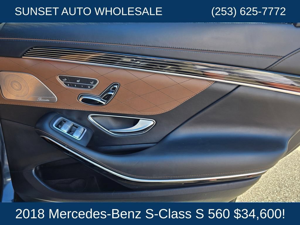 Used 2018 Mercedes-Benz S 560 Sedan w/ Premium Package image 21