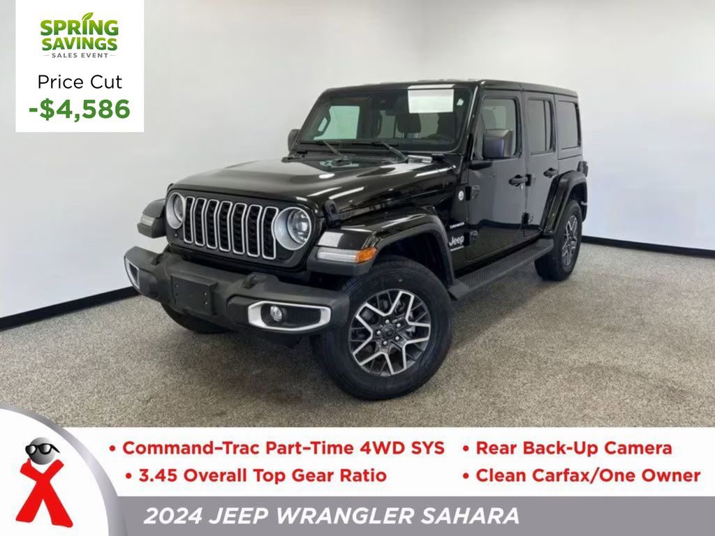 Used 2024 Jeep Wrangler Unlimited Sahara AWD/4WD image 1