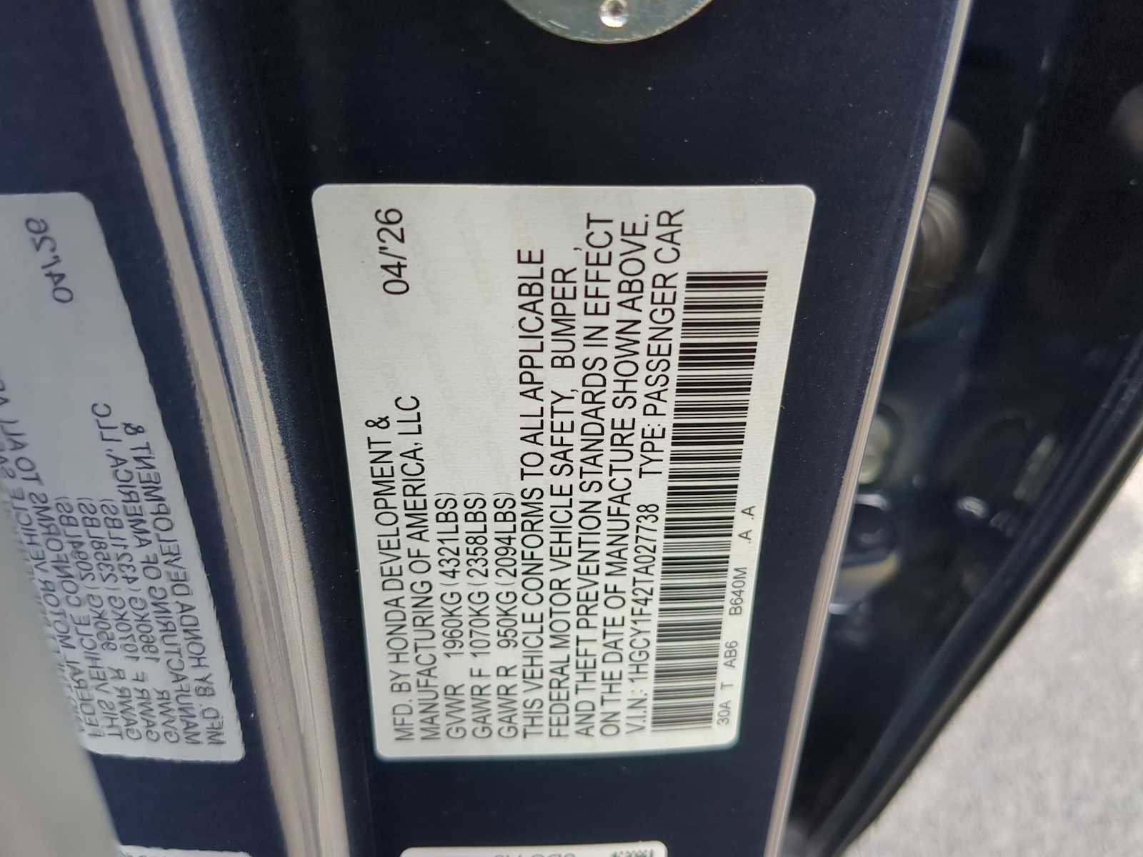 New 2026 Honda Accord SE image 29