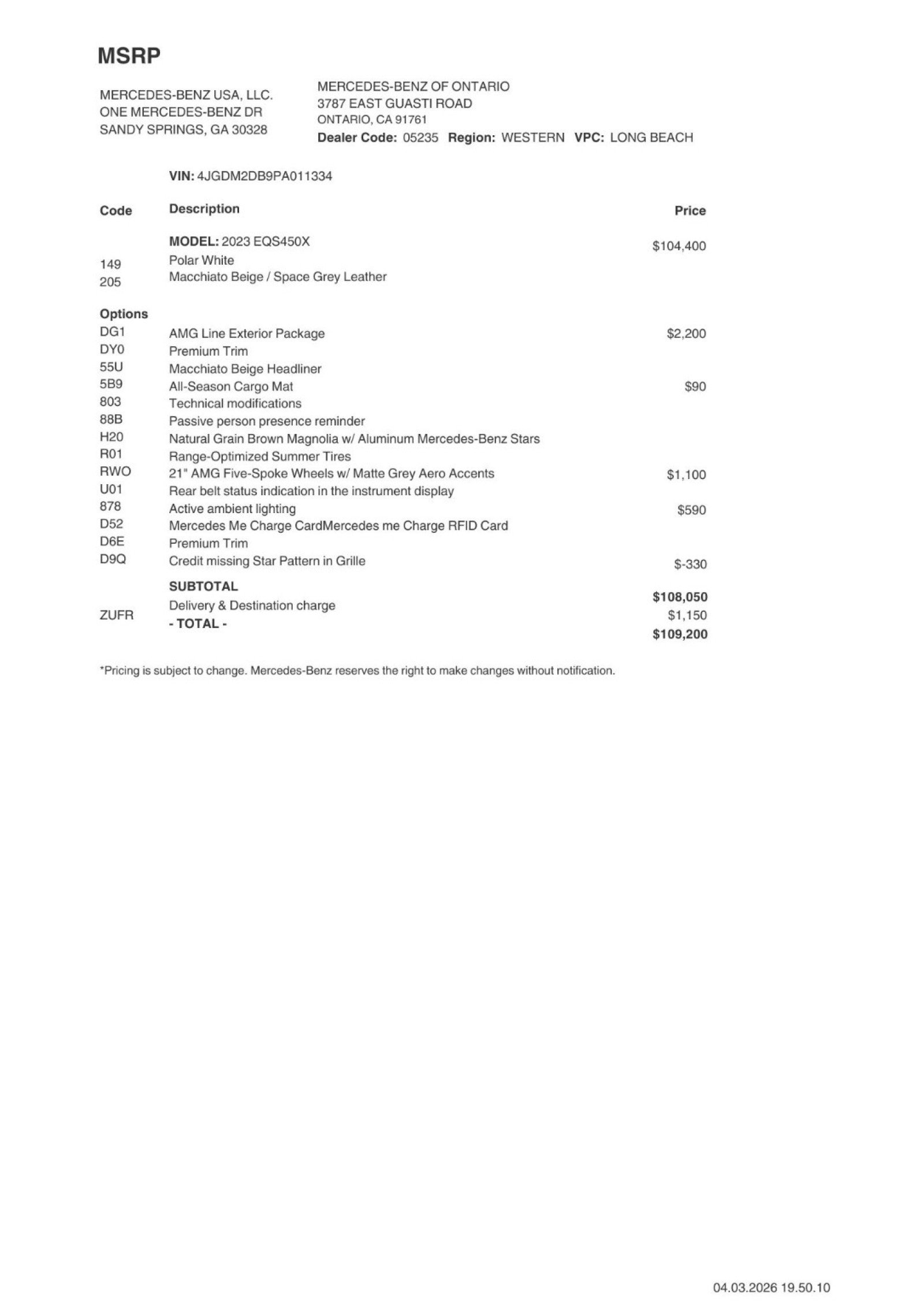 Certified 2023 Mercedes-Benz EQS 450+ SUV image 2