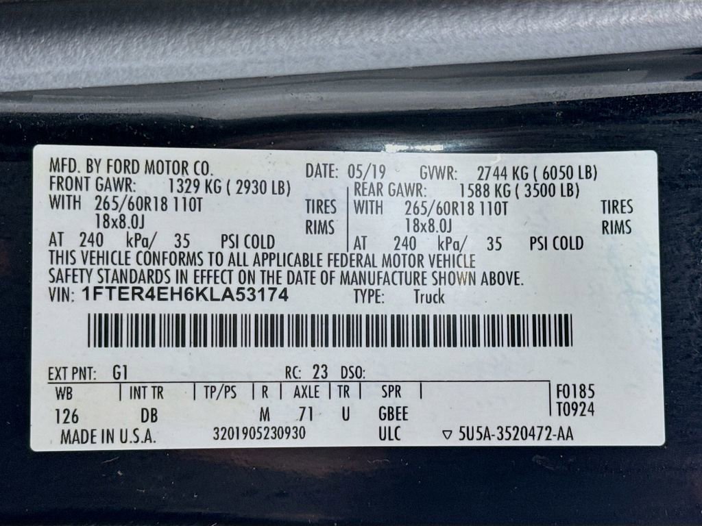 Used 2019 Ford Ranger Lariat w/ Trailer Tow Package image 33