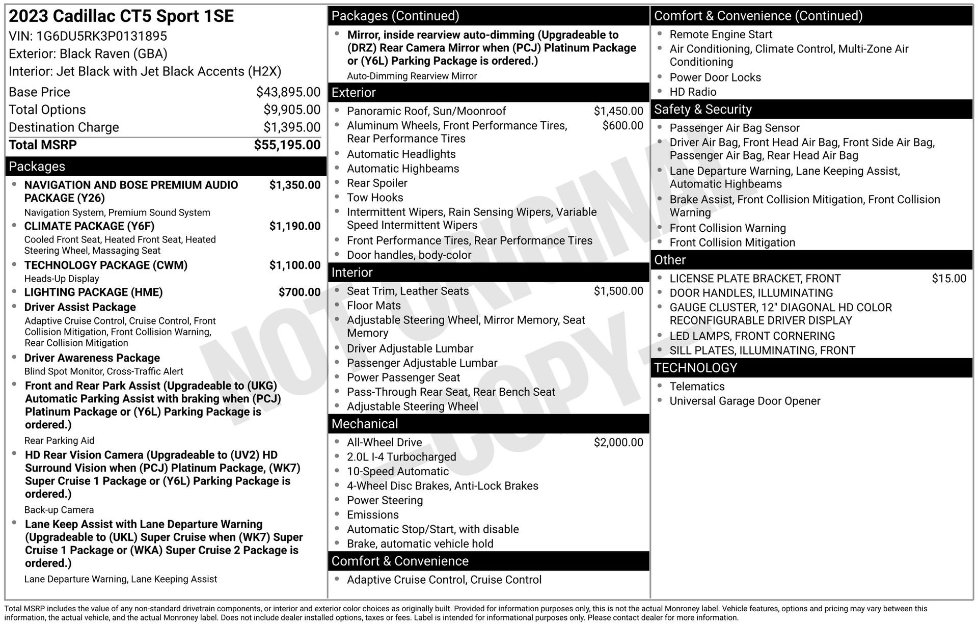 Certified 2023 Cadillac CT5 Sport image 3