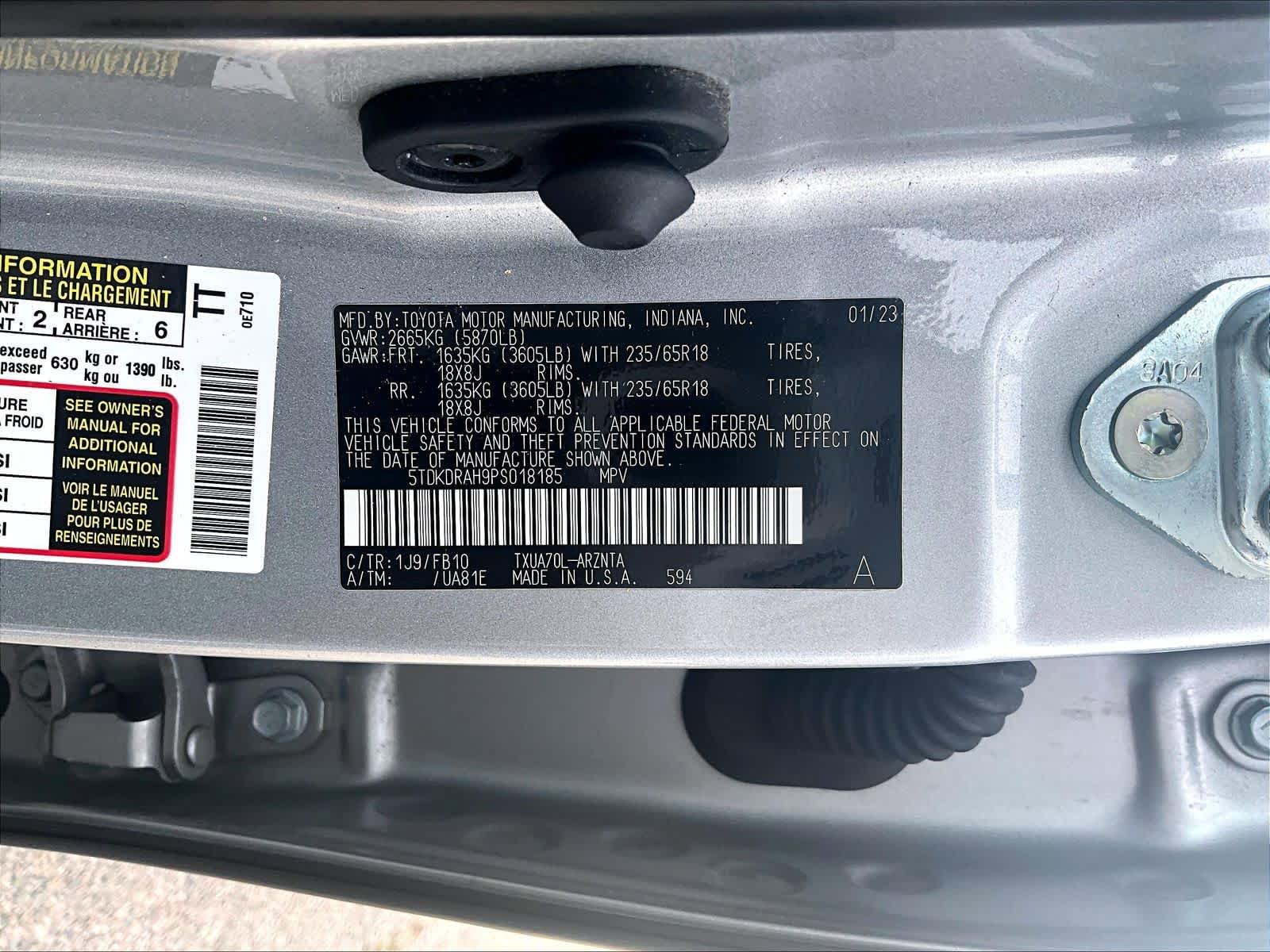 Used 2023 Toyota Highlander LE FWD image 6