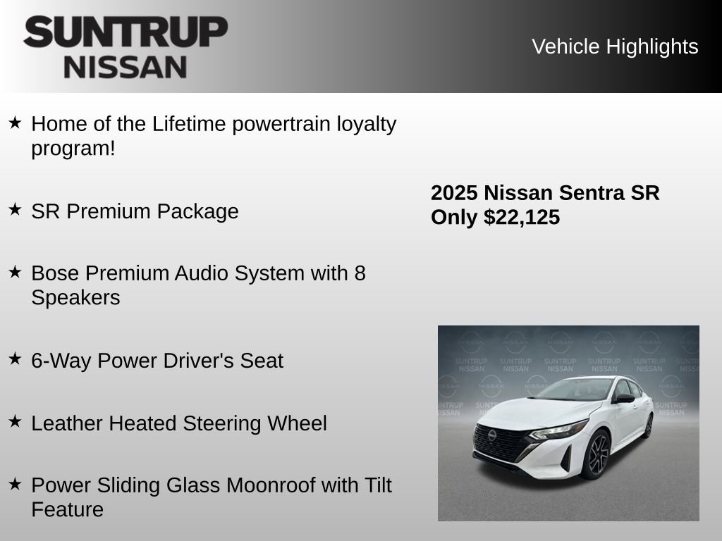 Used 2025 Nissan Sentra SR w/ SR Premium Package image 8