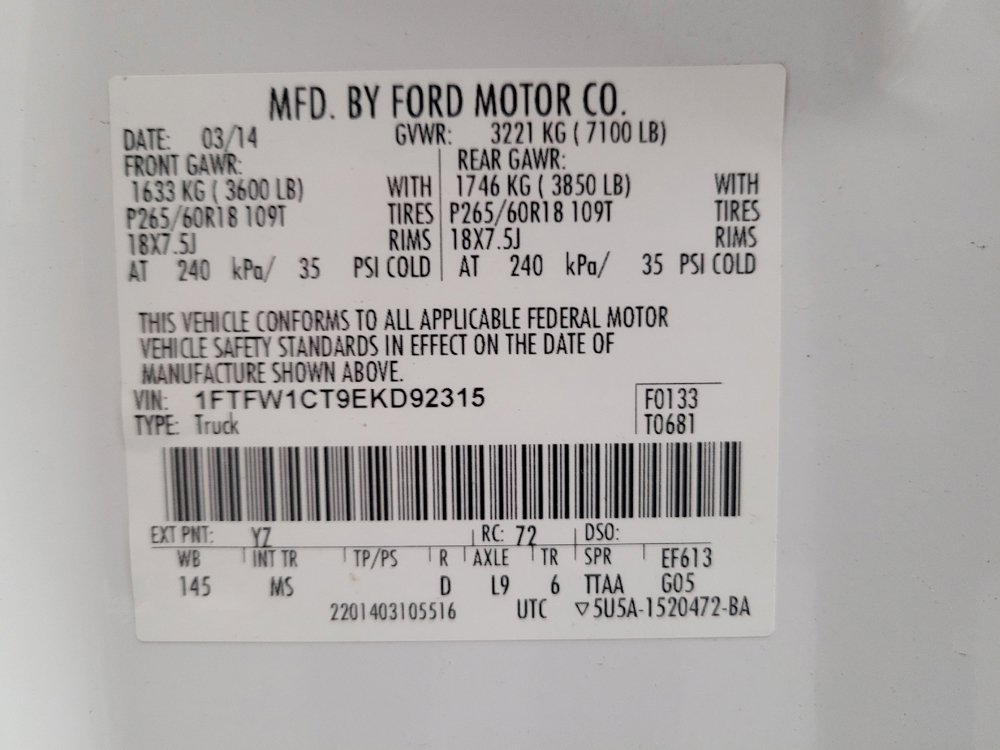 Used 2014 Ford F150 XLT w/ Equipment Group 302A Luxury RWD image 33