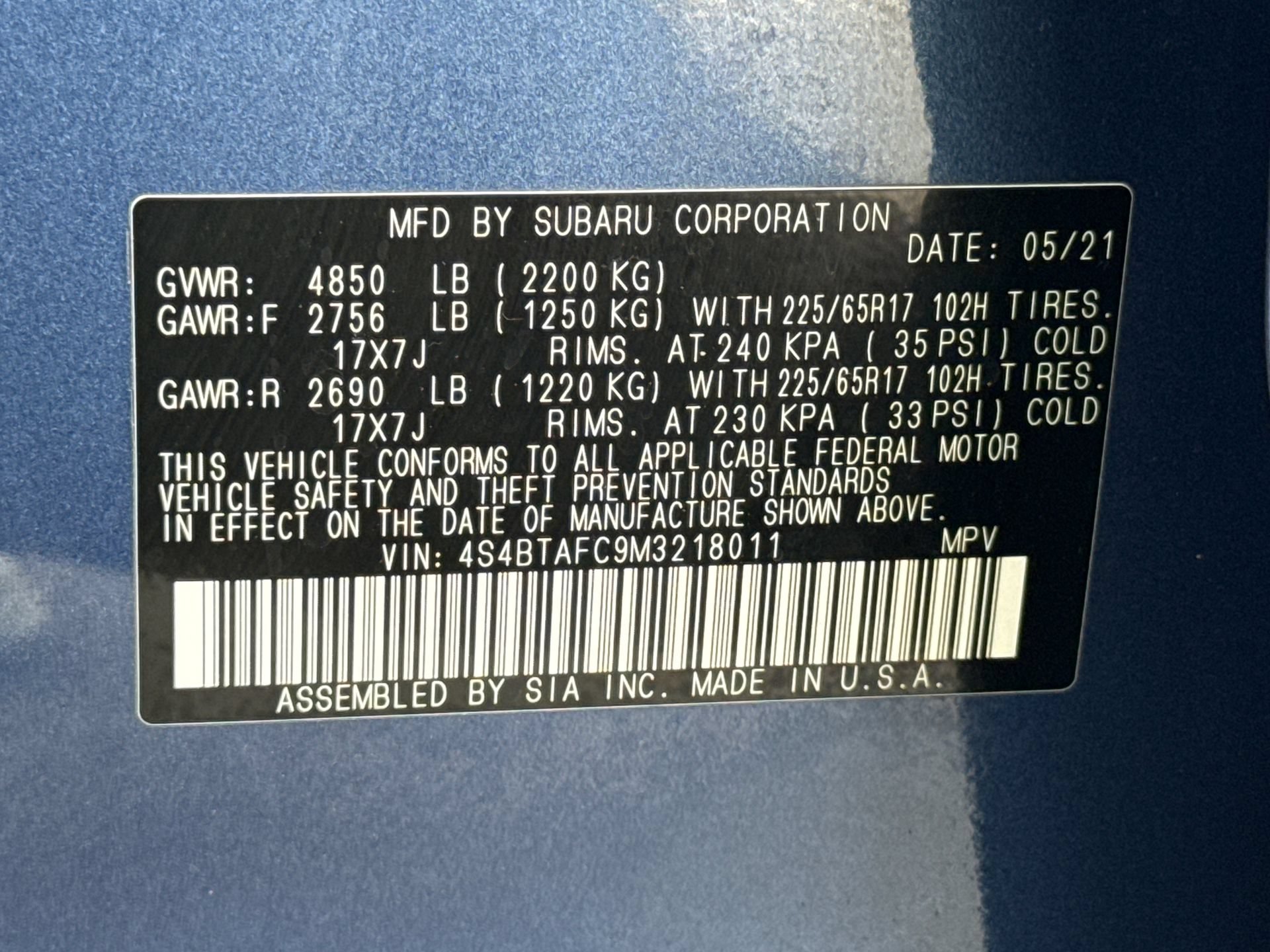 Used 2021 Subaru Outback Premium AWD/4WD image 18