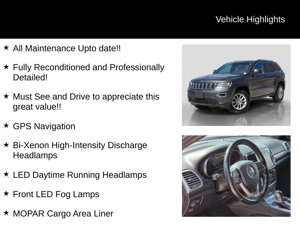 Used 2021 Jeep Grand Cherokee Laredo X AWD/4WD image 16