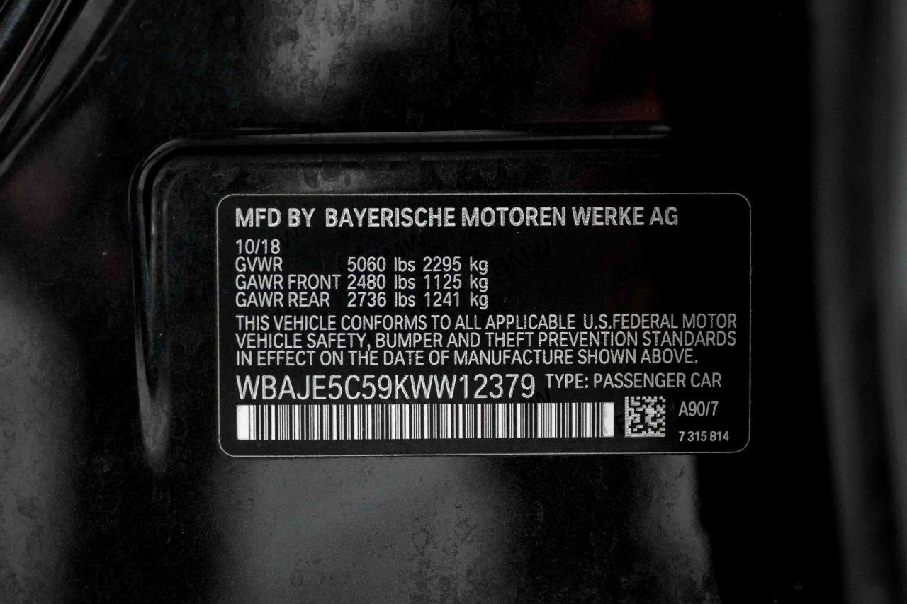 Used 2019 BMW 540i w/ M Sport Package RWD image 96