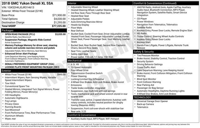 Used 2018 GMC Yukon XL Denali w/ Open Road Package image 44