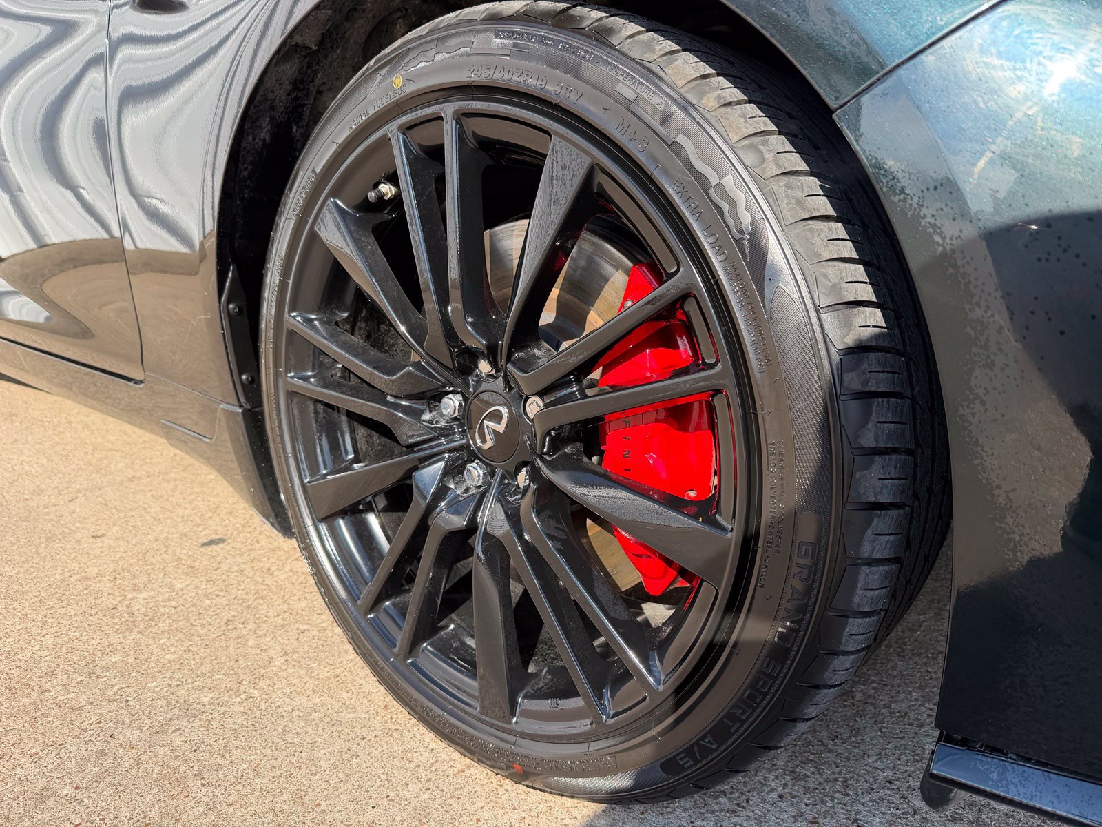 Used 2024 INFINITI Q50 Red Sport 400 w/ Black Opal Edition RWD image 46