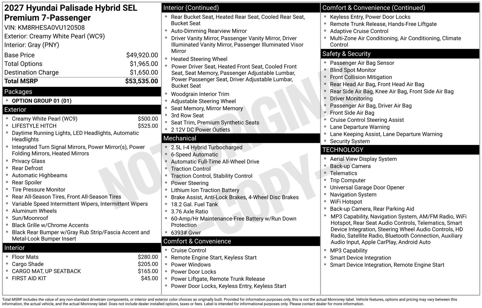 New 2027 Hyundai Palisade SEL Premium AWD/4WD image 21