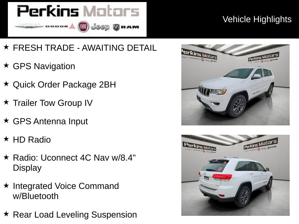 Used 2018 Jeep Grand Cherokee Limited w/ Trailer Tow Group IV AWD/4WD image 7