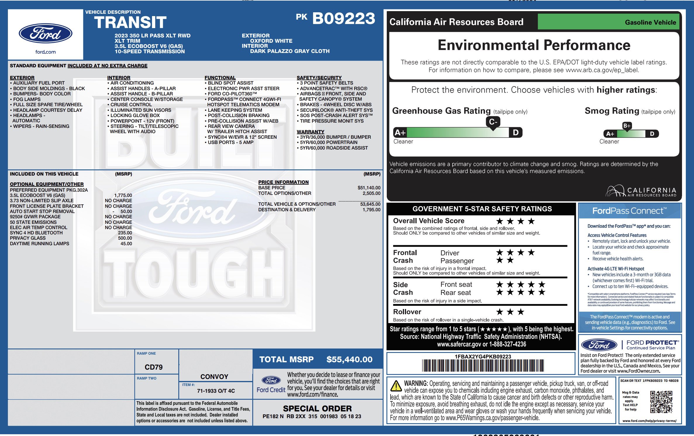 Used 2023 Ford Transit 350 XLT image 3