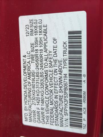 Used 2023 Honda Ridgeline RTL image 29