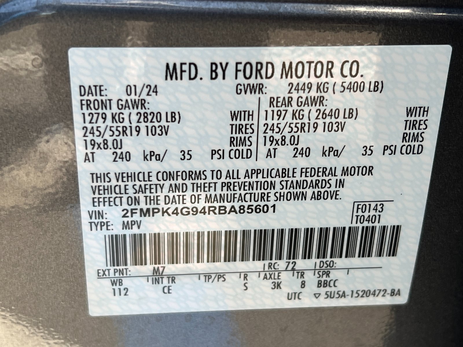 Used 2024 Ford Edge SE w/ Black Appearance Package AWD/4WD image 28