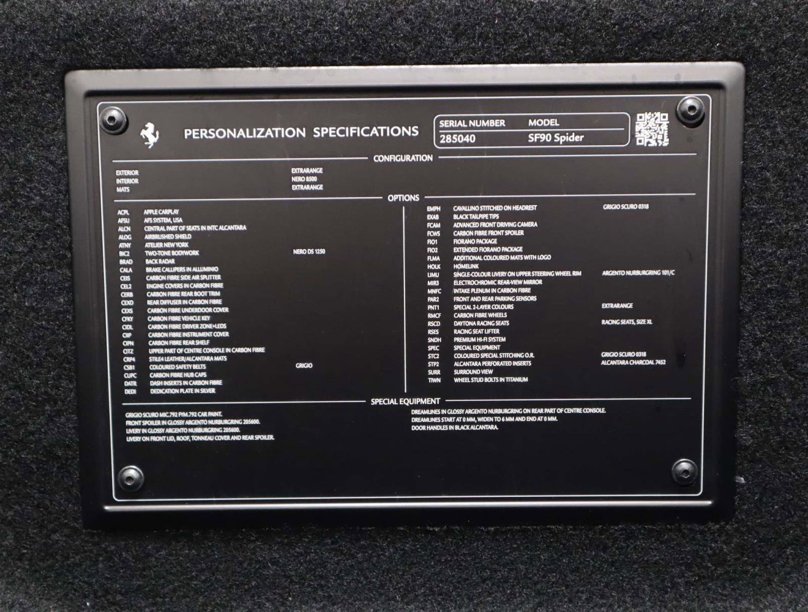 Certified 2022 Ferrari SF90 Spider Convertible AWD image 24