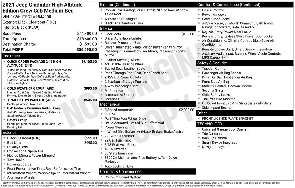 Used 2021 Jeep Gladiator Overland image 6