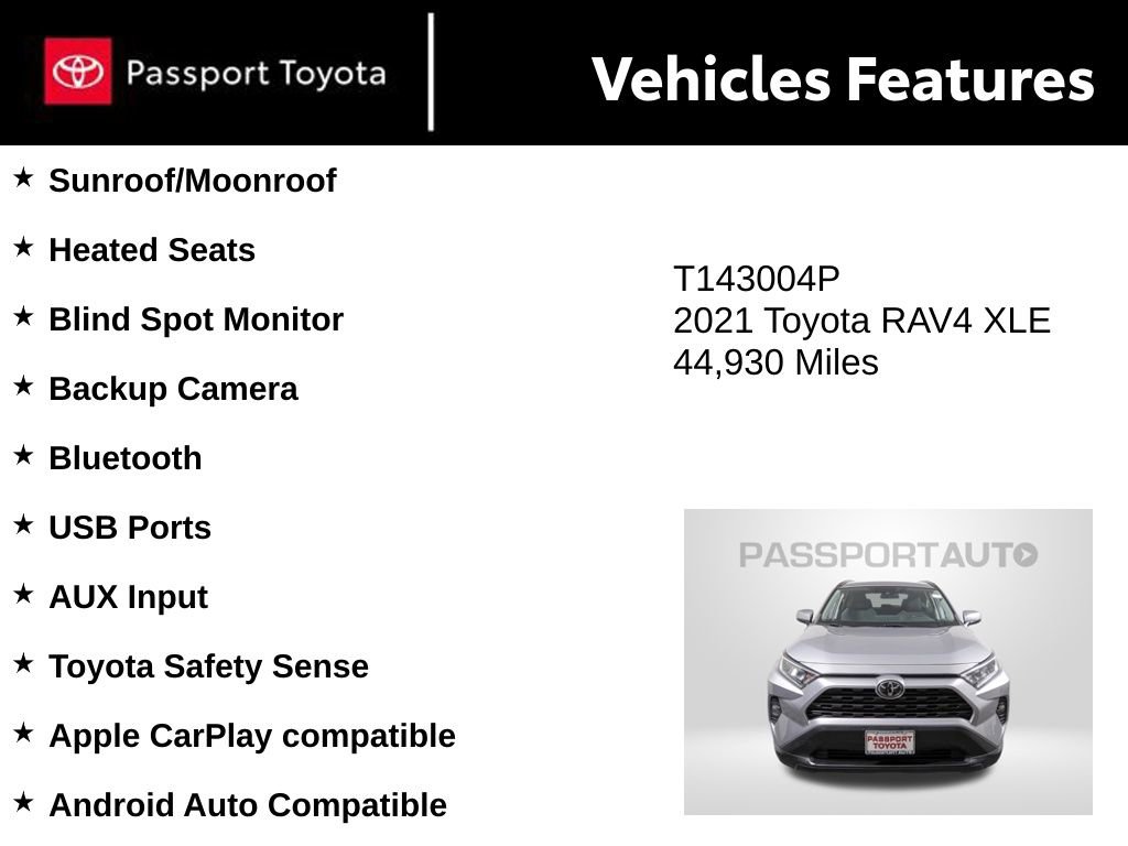 Used 2021 Toyota RAV4 XLE w/ Convenience Package image 9