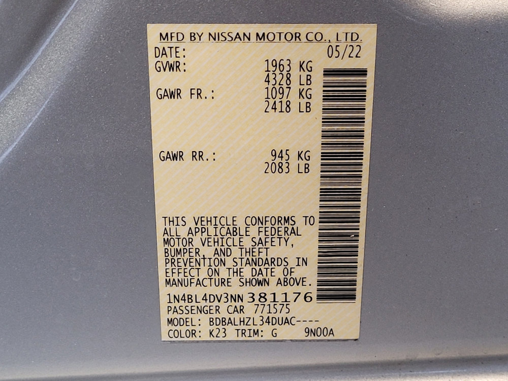 Used 2022 Nissan Altima 2.5 SV w/ SV Premium Package image 33
