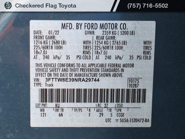 Used 2022 Ford Maverick Lariat w/ Lariat Luxury Package image 22