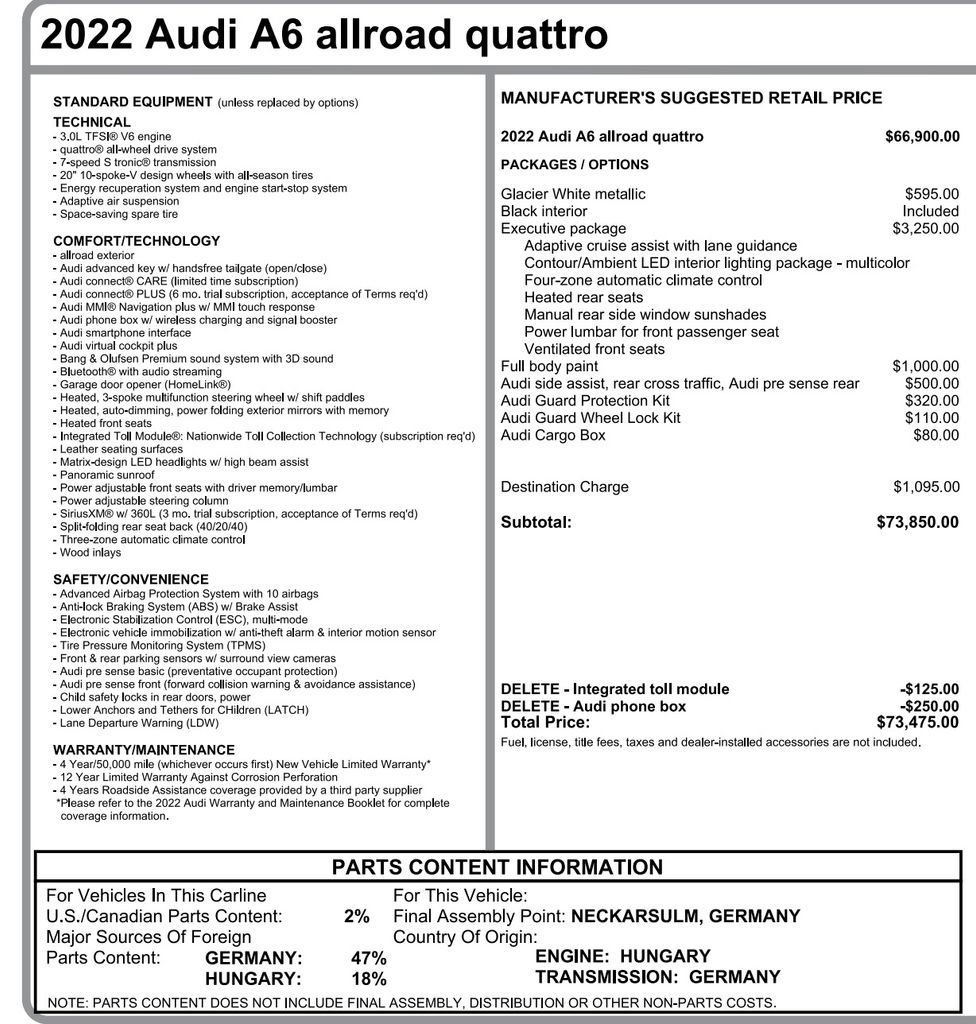 Used 2022 Audi A6 3.0T allroad Premium Plus AWD/4WD image 2