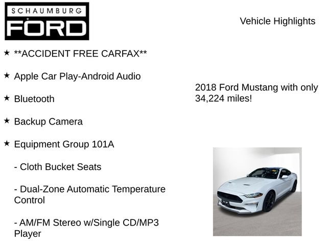 Used 2018 Ford Mustang Coupe w/ Equipment Group 101A RWD image 8