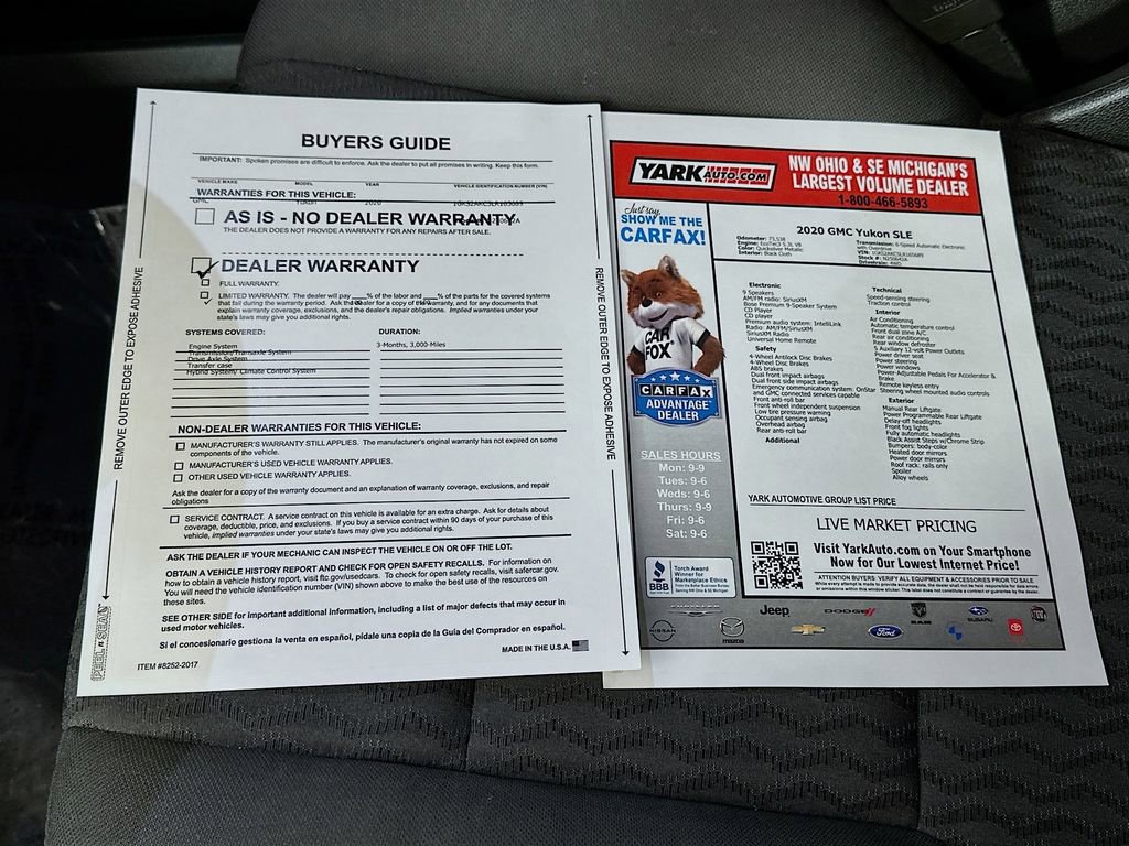 Used 2020 GMC Yukon SLE w/ Convenience Package image 15