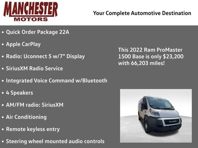 Used 2022 RAM ProMaster 1500 image 2