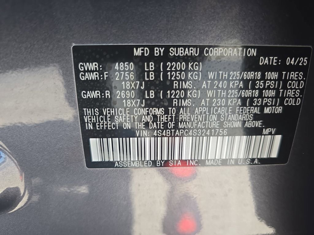 Certified 2025 Subaru Outback Touring w/ Popular Package #2 AWD/4WD image 51