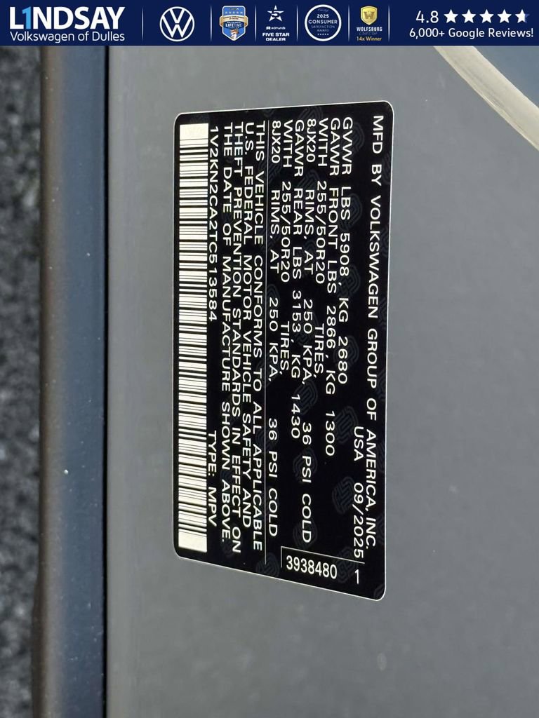 New 2026 Volkswagen Atlas SE image 22