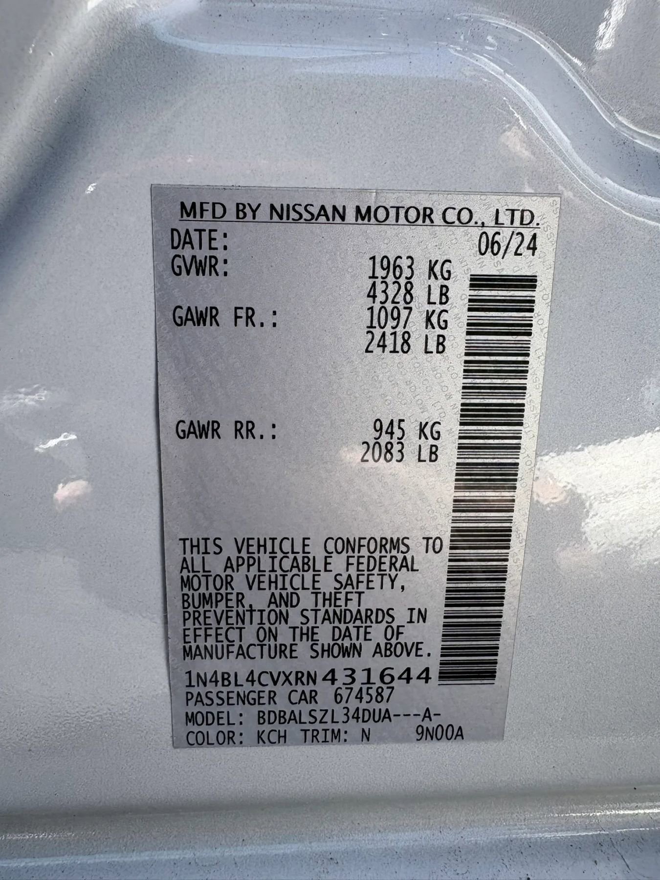 Used 2024 Nissan Altima 2.5 SR image 31
