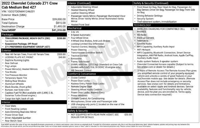 Used 2022 Chevrolet Colorado Z71 AWD/4WD image 10
