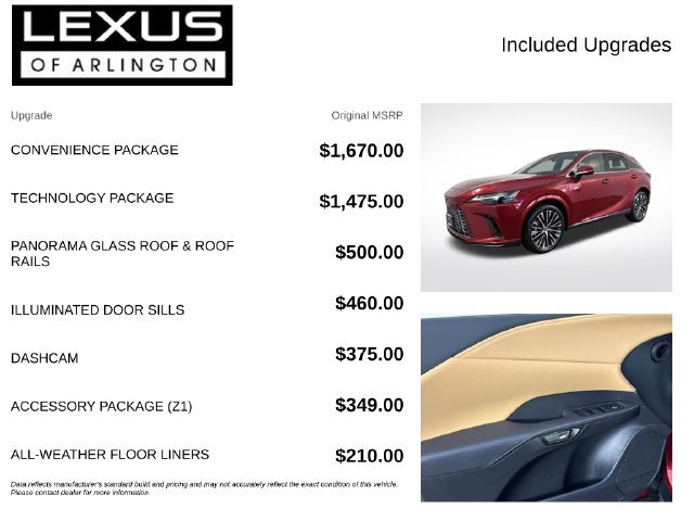Certified 2026 Lexus RX 350 w/ Convenience Package AWD/4WD image 4
