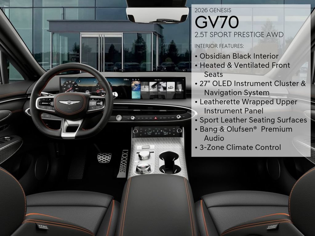 New 2026 Genesis GV70 2.5T Sport Prestige AWD/4WD image 17