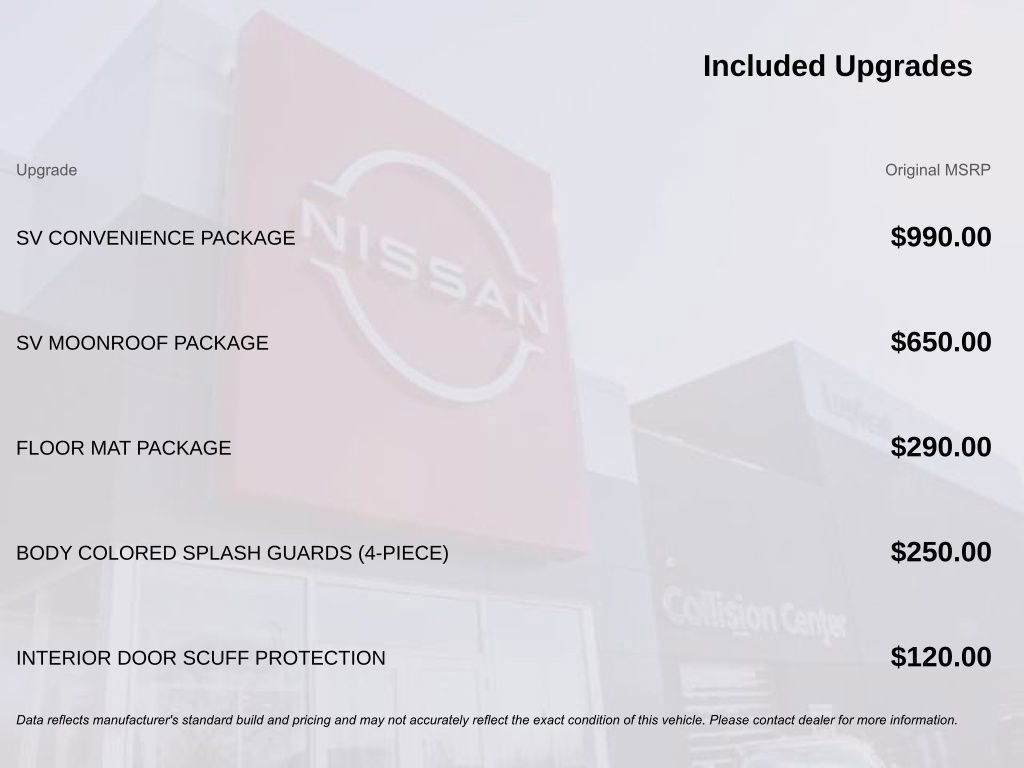 New 2026 Nissan Sentra SV w/ SV Convenience Package image 7