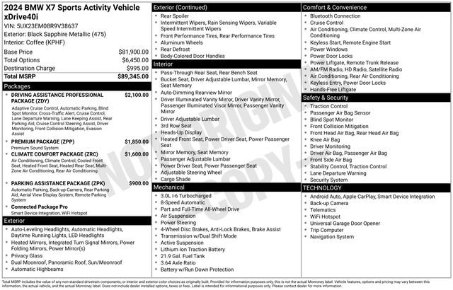 Certified 2024 BMW X7 xDrive40i image 41