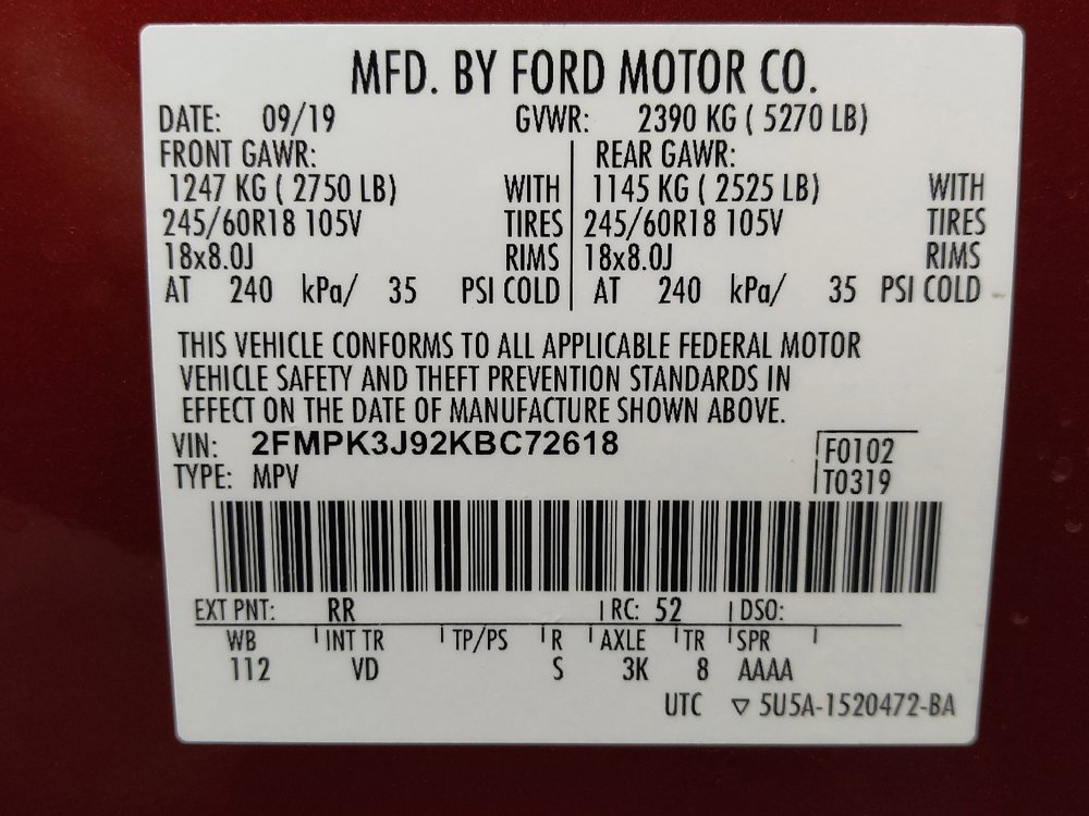 Used 2019 Ford Edge SEL w/ Equipment Group 201A FWD image 33