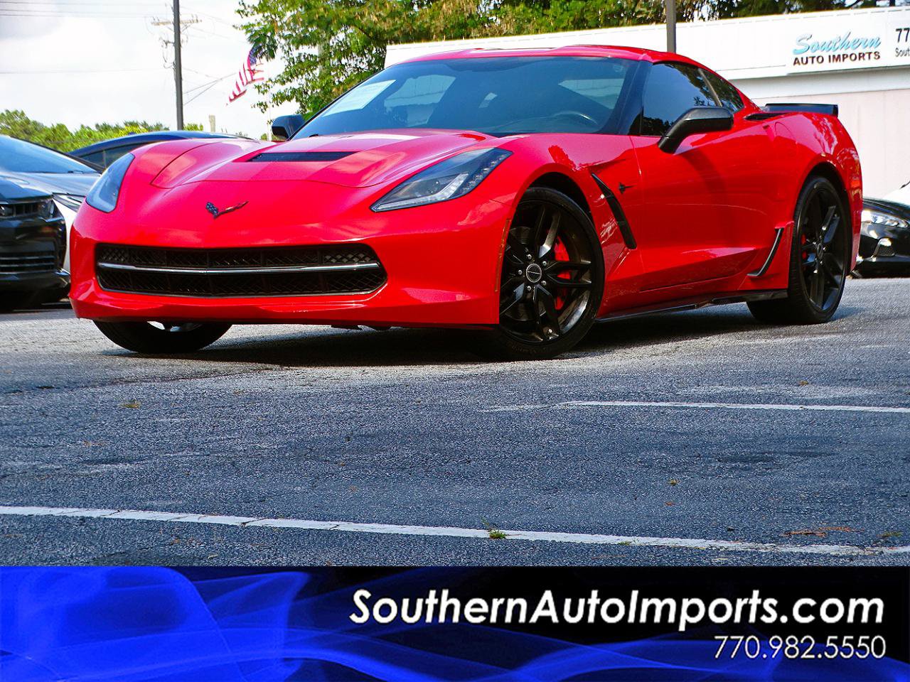 Used 2015 Chevrolet Corvette Stingray Coupe w/ Z51 3LT w/ 3LT Preferred Equipment Group RWD image 1