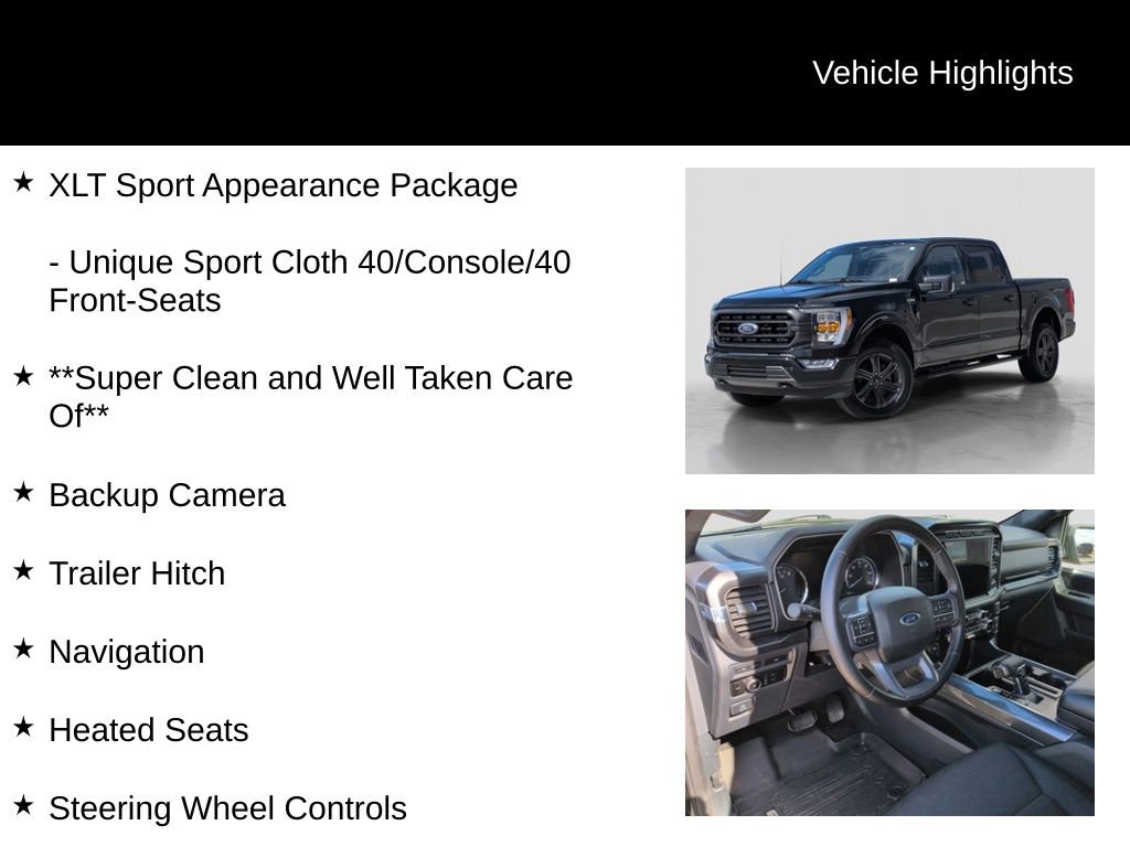 Certified 2023 Ford F150 XLT w/ Equipment Group 302A High image 21