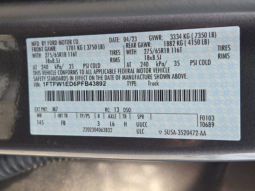 Used 2023 Ford F150 XLT w/ Equipment Group 302A High AWD/4WD image 28