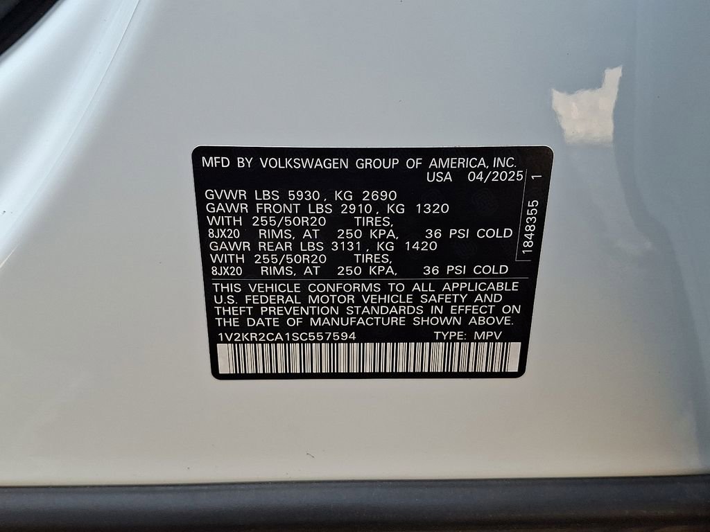 Certified 2025 Volkswagen Atlas SE w/ Panoramic Sunroof Package AWD/4WD image 27