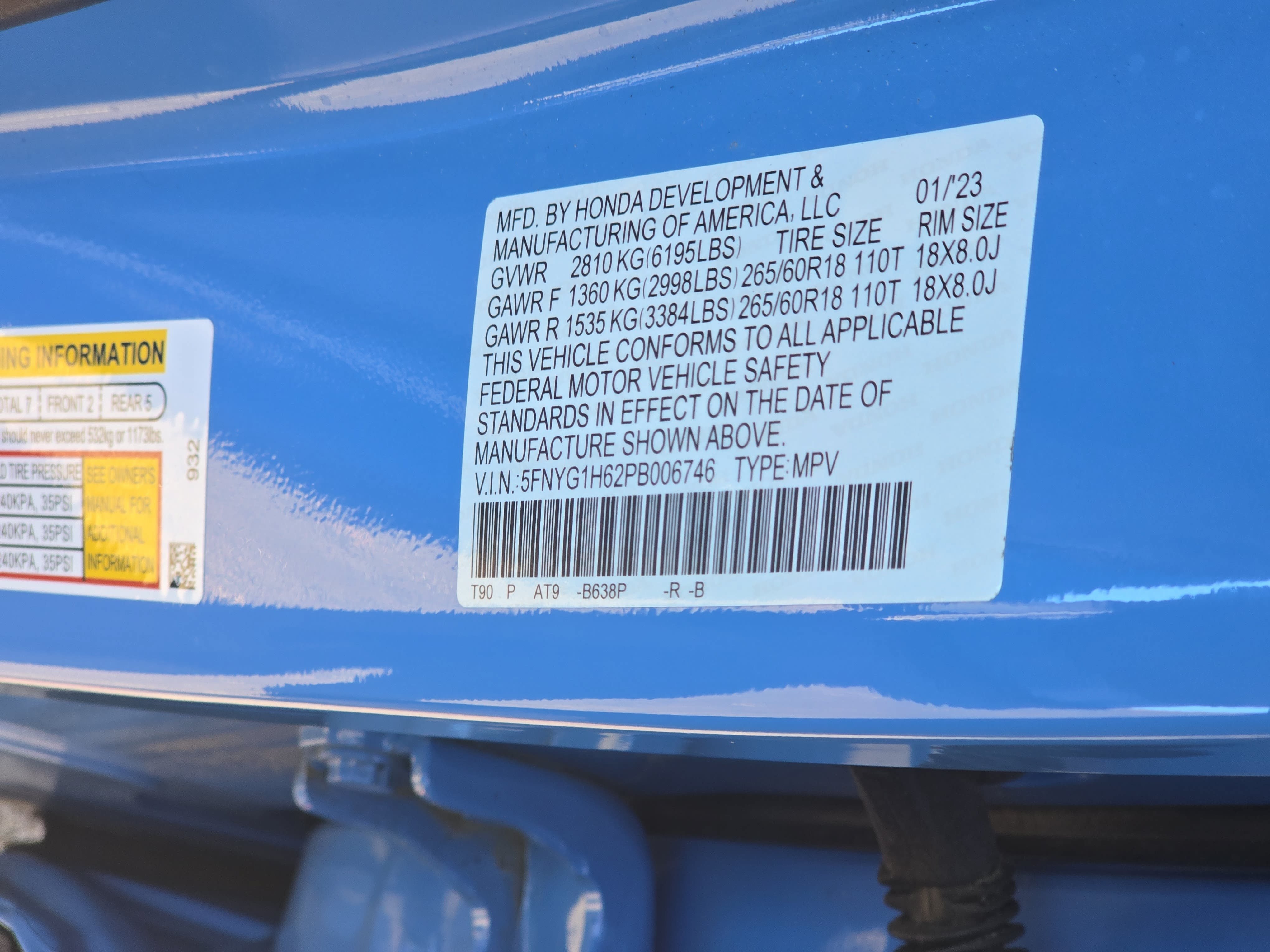 Certified 2023 Honda Pilot TrailSport image 37