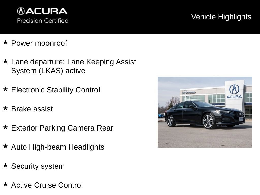 Certified 2025 Acura TLX Technology Package image 13