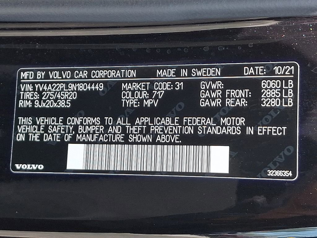 Used 2022 Volvo XC90 T6 Inscription AWD/4WD image 27
