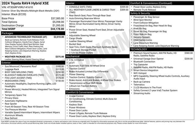 Used 2024 Toyota RAV4 XSE w/ Advanced Technology Package image 39