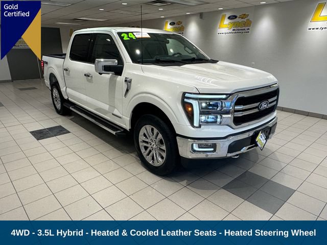 Certified 2024 Ford F150 Lariat w/ Bed Utility Package AWD/4WD 360° Tour