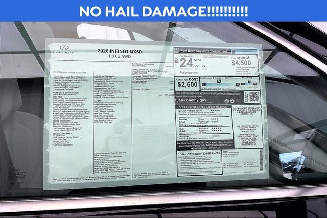 New 2026 INFINITI QX60 Luxe w/ Cargo Package AWD/4WD image 20