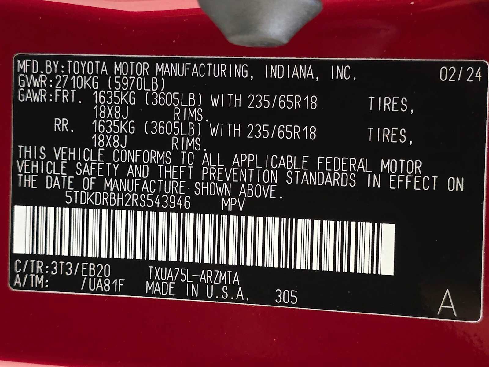 Certified 2024 Toyota Highlander XLE AWD/4WD image 32